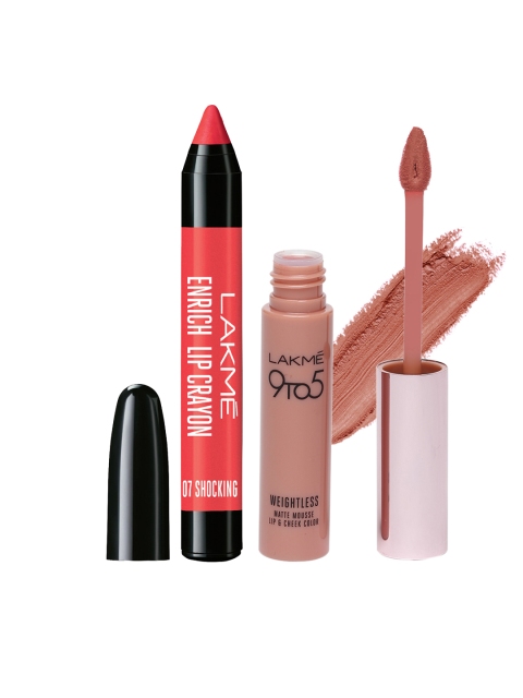 

Lakme Set 2 of Lipsticks, Nude