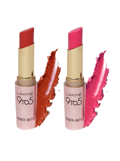 

Lakme Set of 2 Lipsticks, Red