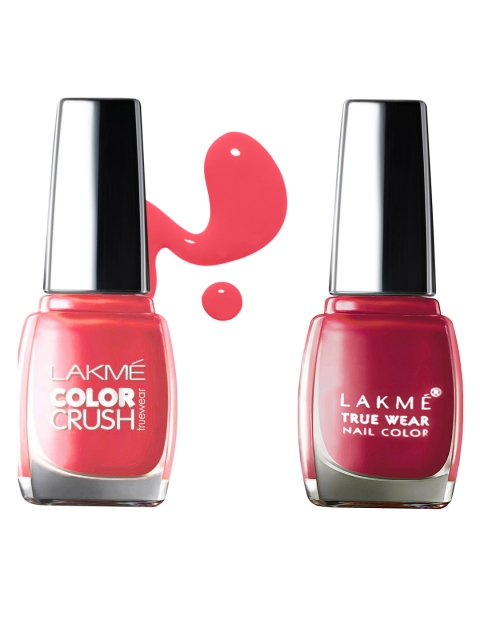 

Lakme Set of 2 Nail Paints, Red