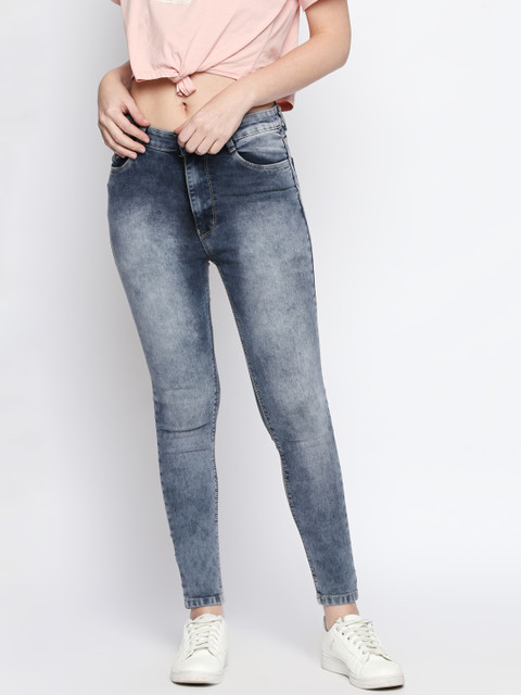 

PURPLE WATER Women Black Slim Fit Mid-Rise Clean Look Stretchable Jeans