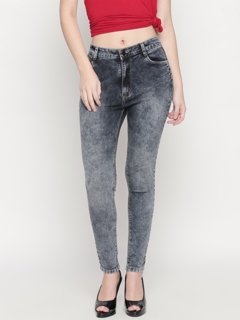 

PURPLE WATER Women Black Slim Fit Mid-Rise Clean Look Stretchable Jeans