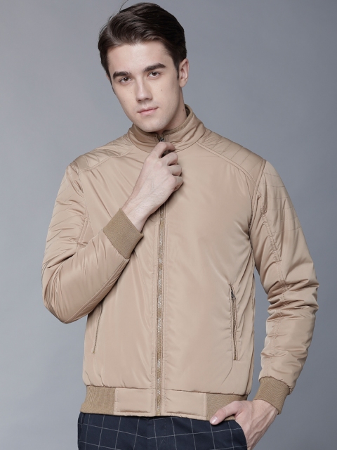

LOCOMOTIVE Men Beige Solid Bomber