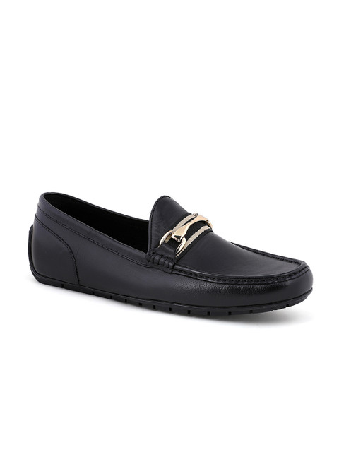 

ALDO Men Black Leather Loafers