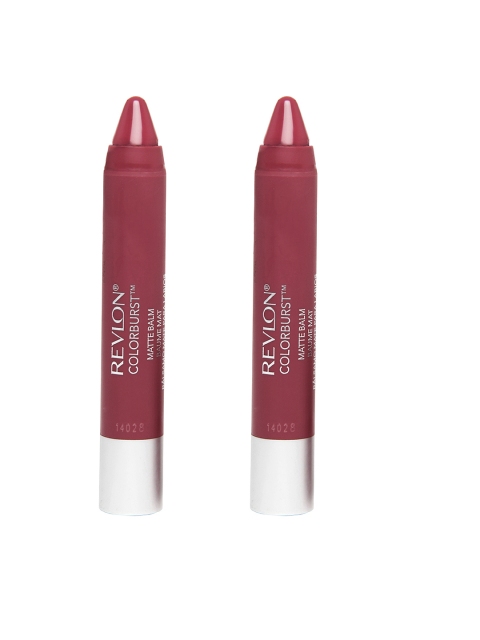 

Revlon Set of 2 Colorburst Matte Lip Balms- Sultry 225, Maroon