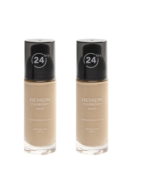 

Revlon Set of 2 Colorstay Natural Tan Foundation, Beige