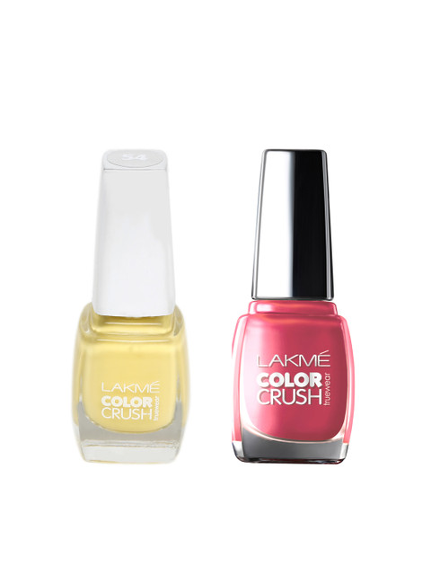 

Lakme Set of 2 Nail Polishes, Yellow