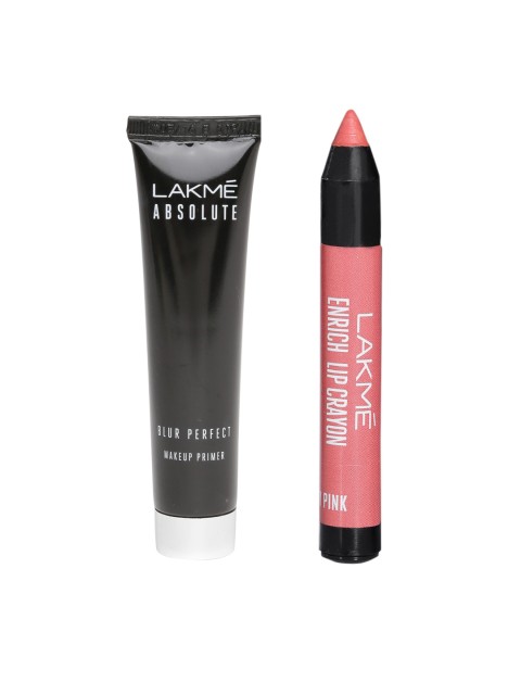 

Lakme Set of Lip Crayon & Makeup Primer, Black