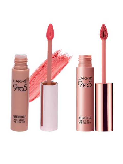 

Lakme Set of 2 Lip & Cheek Colours, Pink