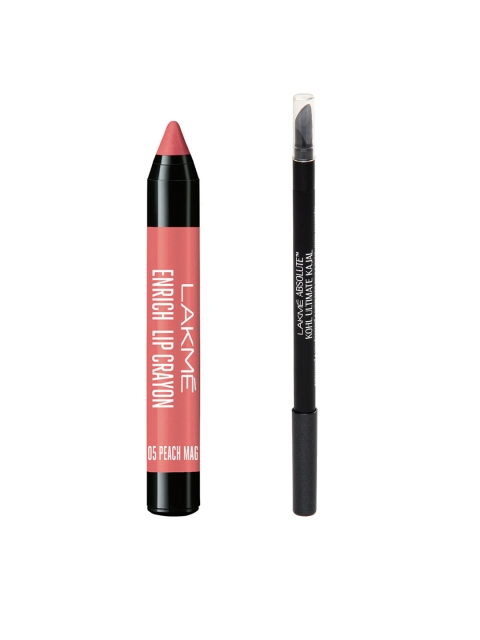 

Lakme Set of Kajal & Lip Crayon, Black