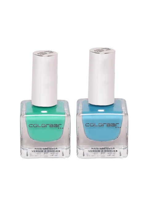 

Colorbar Set of 2 Luxe Nail Lacquer, Turquoise blue