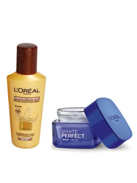 

LOreal Paris White Perfect Night Cream & Smooth Intense Instant Hair Serum