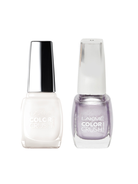 

Lakme Set Of 2 Nail Polish, White