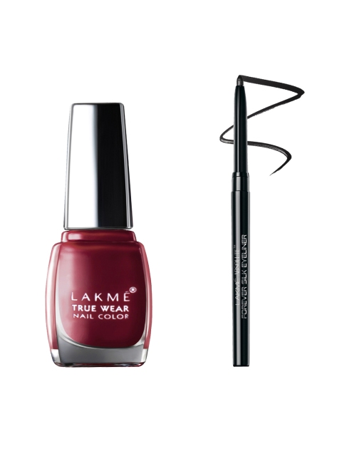 

Lakme Set Of Nail Polish & Eyeliner, Black