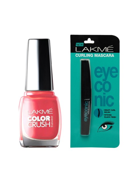 

Lakme Set Of Nail Polish & Mascara, Black