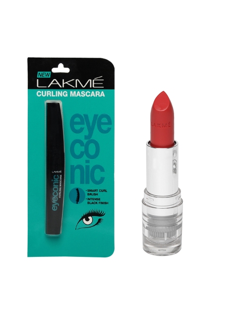 

Lakme Set of Mascara & Lipstick, Black