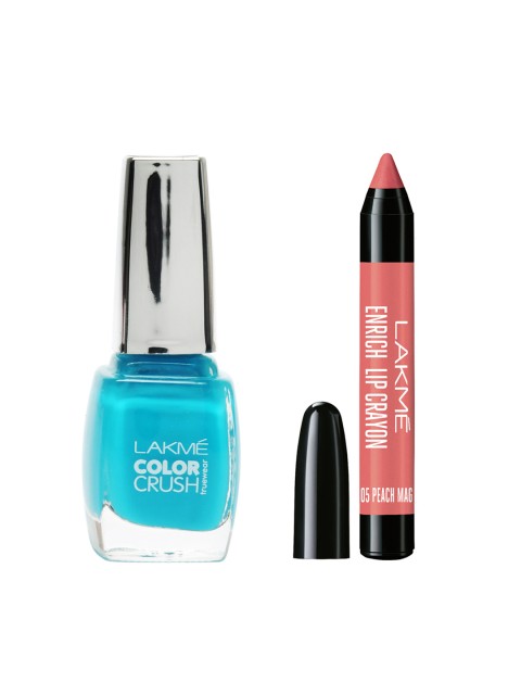 

Lakme Set of Nail Polish & Lipstick, Pink