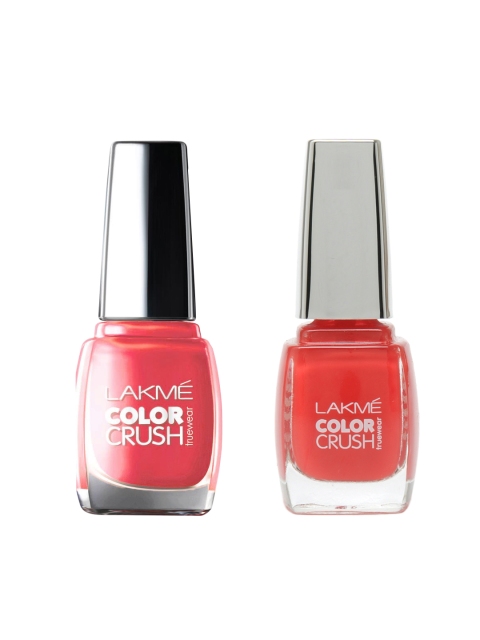 

Lakme Set of 2 Nail Polish, Red