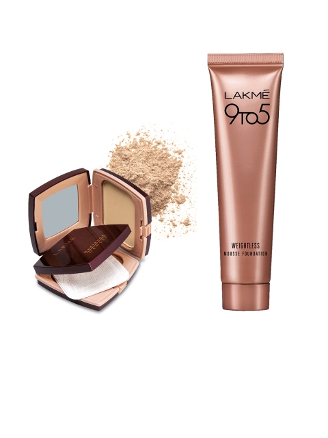 

Lakme Set Of Compact & Mousse, Beige