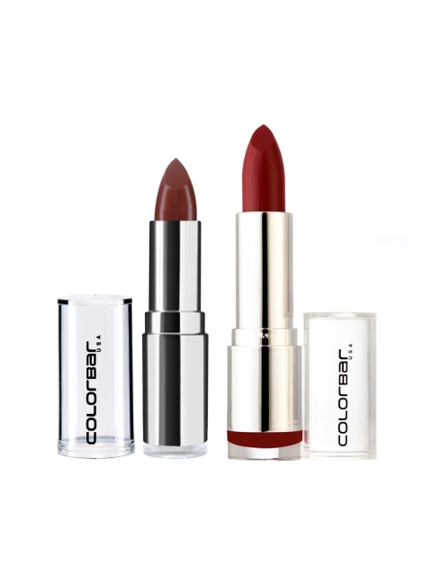 

Colorbar Set of 2 Velvet Matte Lipsticks, Brown