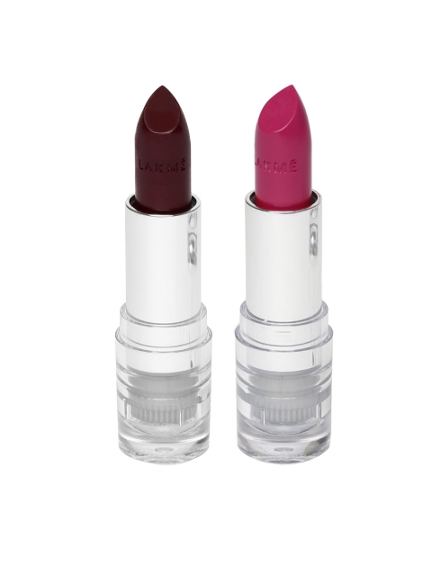 

Lakme Set of 2 Enrich Satin Lipsticks, Pink