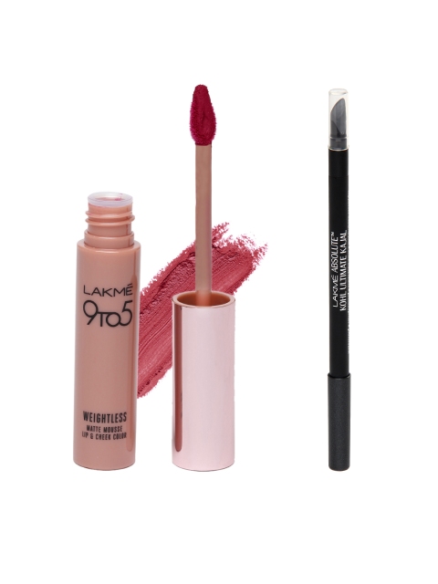 

Lakme Set Of Kajal & Lipstick, Black