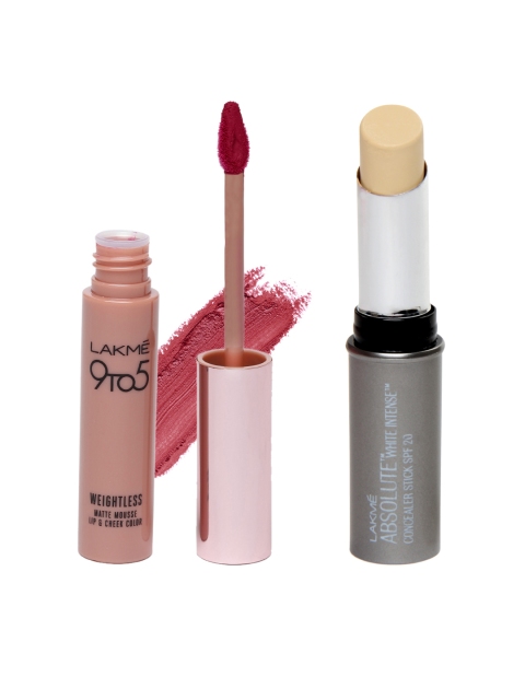 

Lakme Set of Concealer & Lipstick, Nude