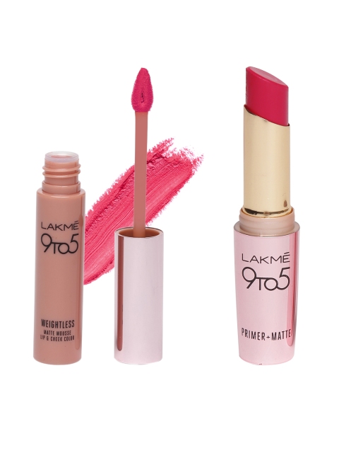 

Lakme Set of 2 Lipsticks, Pink