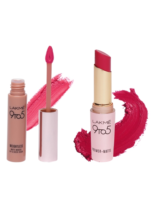 

Lakme Cheek Colour & Lipstick, Pink