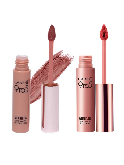 

Lakme Set of 2 Lip Colour, Pink