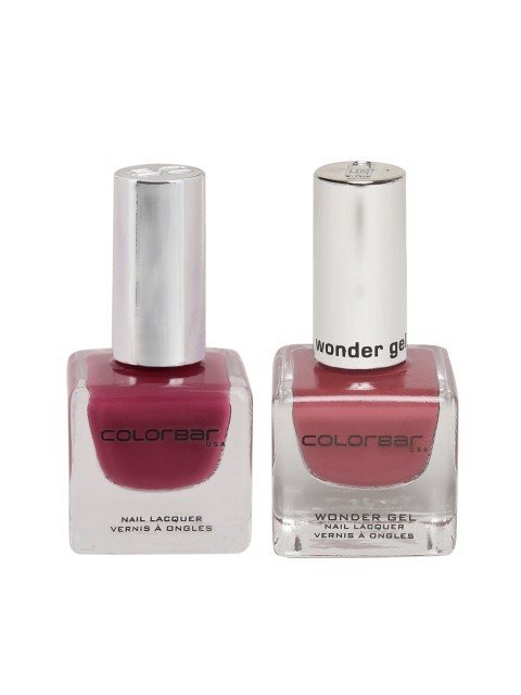 

Colorbar Set Of 2 Nail Lacquer, Mauve