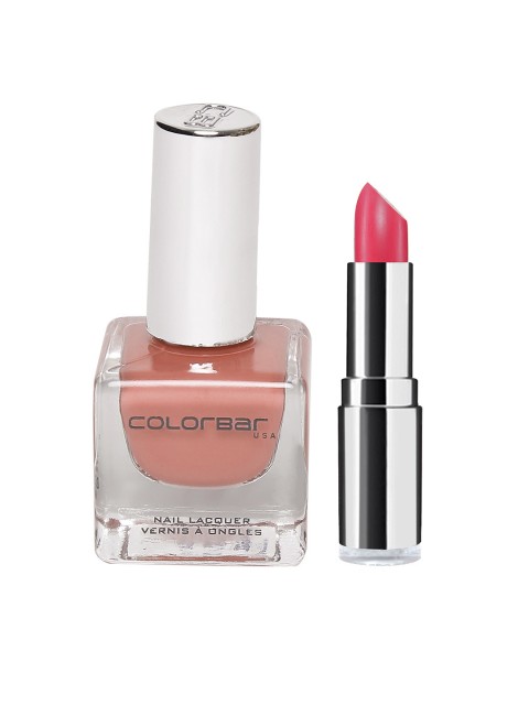 

Colorbar Set of Nail Lacquer & Velvet Matte Lipstick, Pink