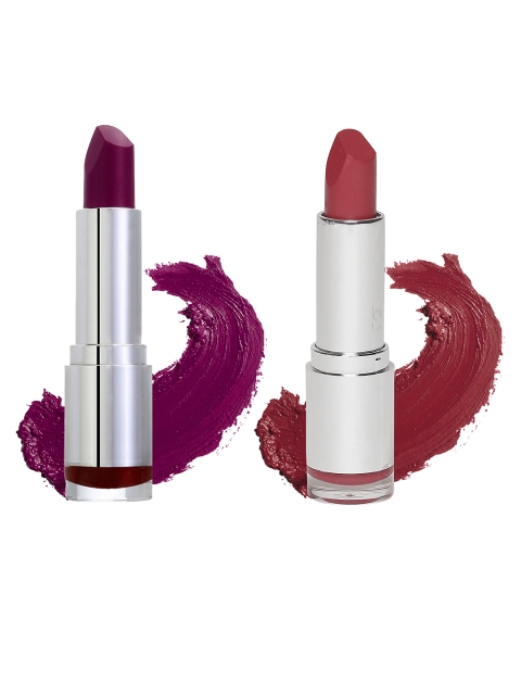 

Colorbar Set of 2 Velvet Matte Lipsticks, Purple