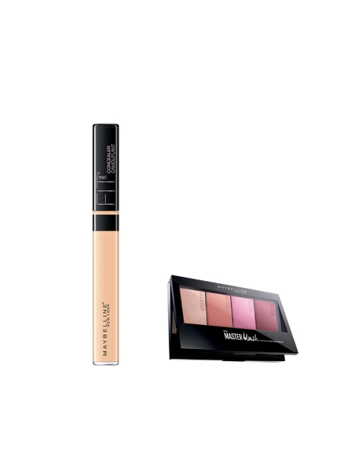 

Maybelline Set of Blush Highlighter Palette & Fit Me Concealer Sand 20, Multi