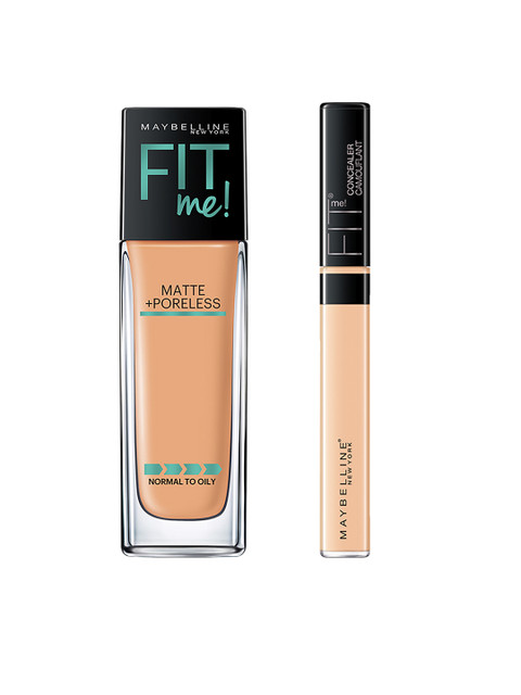 

Maybelline Fit Me 20 Sand Concealer & 230 Natural Buff Matte Foundation, Beige