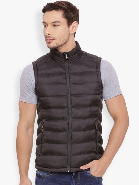 

Basics Men Brown Solid Puffer Jacket