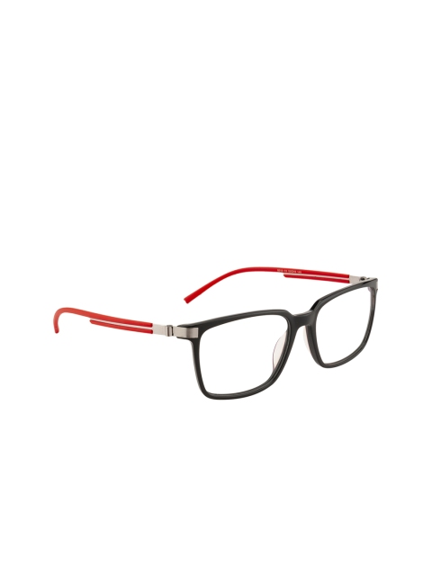 

Ted Smith Unisex Black & Red Solid Full Rim Wayfarer Frames TS-8018_C3