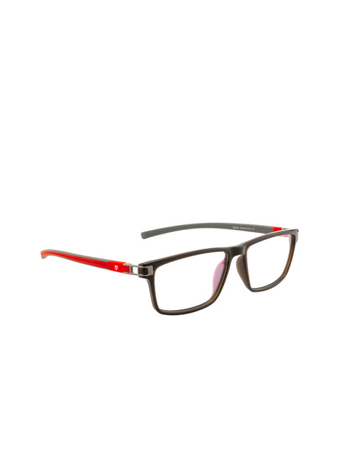 

Ted Smith Unisex Black & Red Solid Full Rim Rectangle Frames TS-8023_C6