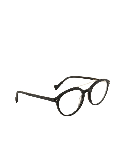 

Ted Smith Unisex Black Solid Full Rim Aviator Frames