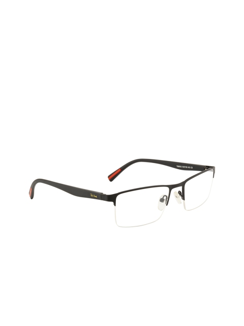 

Ted Smith Unisex Black Solid Half Rim Wayfarer Frames TSM9032_C5