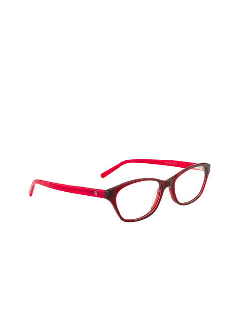

Ted Smith Women Maroon Solid Full Rim Cateye Frames TS-HY-219_C2