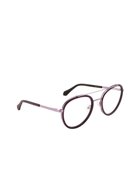 

Ted Smith Unisex Transparent Solid Full Rim Oval Frames TS-103_PUR