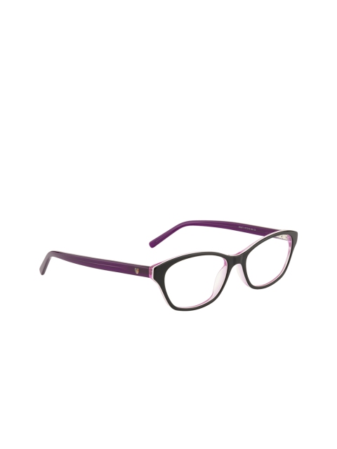 

Ted Smith Women Black & Purple Solid Full Rim Cateye Frames TS-HY-219