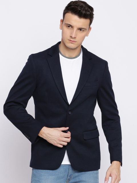 

Basics Navy Comfort Fit Single-Breasted Blazer, Navy blue