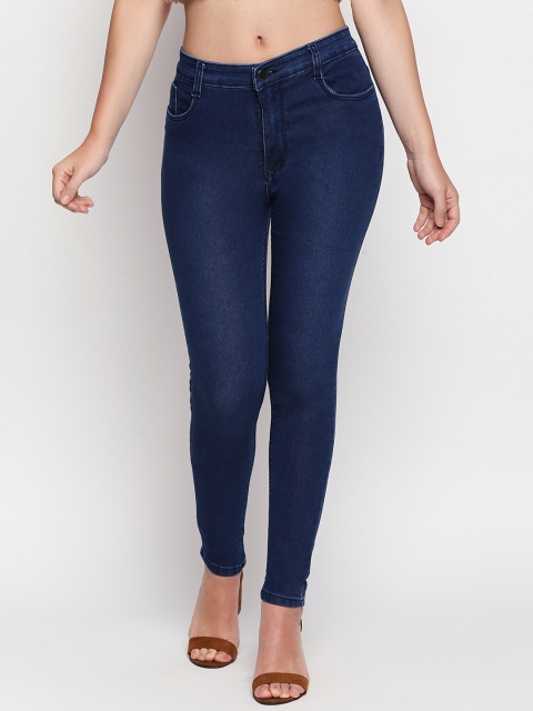 

fungus Women Blue Slim Fit High-Rise Clean Look Stretchable Jeans