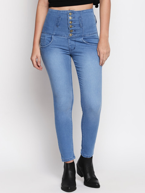 

fungus Women Blue Slim Fit High-Rise Clean Look Stretchable Jeans