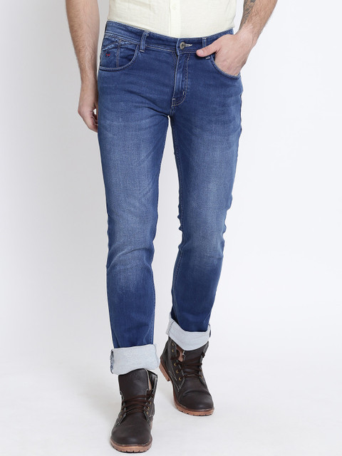 

Crimsoune Club Men Blue Slim Fit Mid-Rise Clean Look Jeans