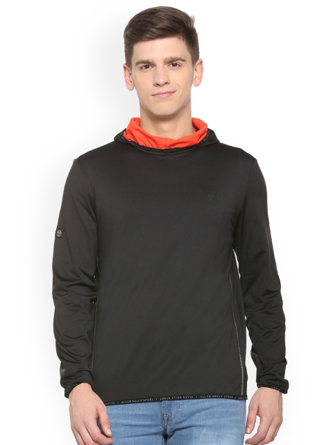

Solly Sport Men Black Solid High Neck T-shirt