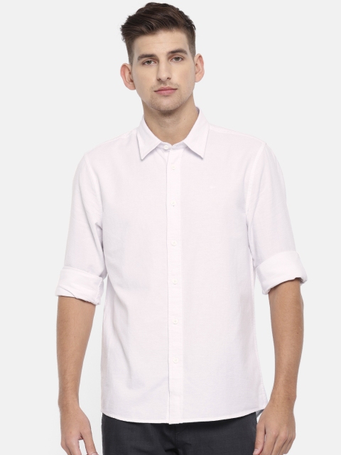 

Calvin Klein Jeans Men White Regular Fit Solid Casual Shirt