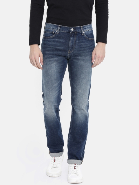 

Calvin Klein Jeans Men Blue Skinny Fit Mid-Rise Clean Look Stretchable Jeans