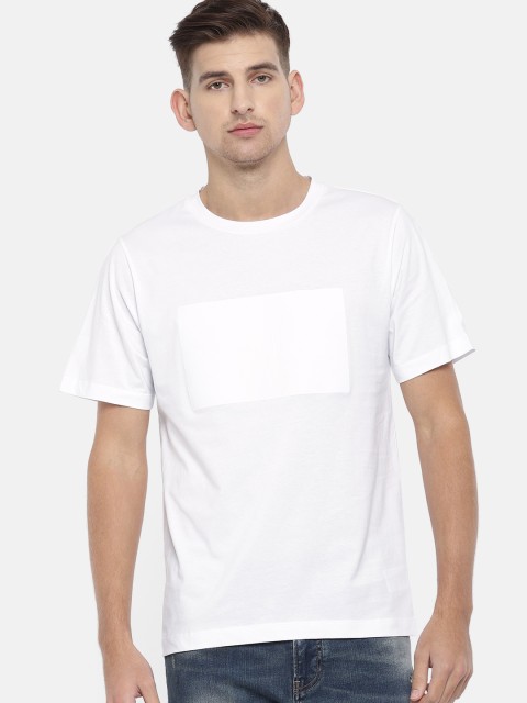 

Calvin Klein Jeans Men White Printed Round Neck T-shirt